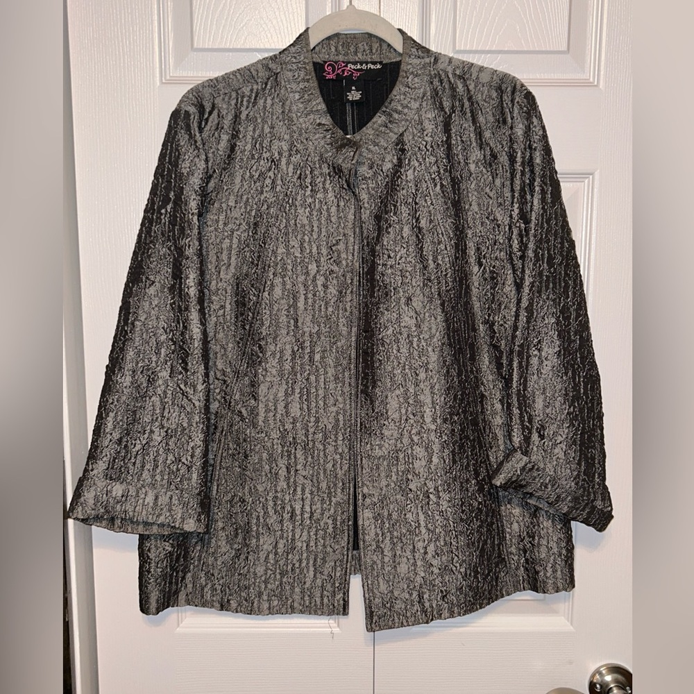 Peck & Peck‎ Open Jacket XL Gray